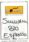 Sumatra Bio Espresso - Bohne Marburg